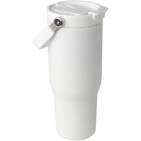 Vaso con aislamiento al vacío de cobre de acero inoxidable reciclado certificado RCS de 900 ml y con tapa de doble función Bronx
