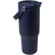 Vaso con aislamiento al vacío de cobre de acero inoxidable reciclado certificado RCS de 900 ml y con tapa de doble función Bronx Ref.PF100864-AZUL MARINO 