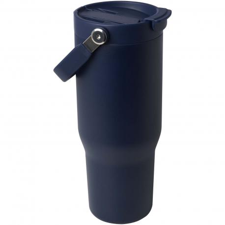 Vaso con aislamiento al vacío de cobre de acero inoxidable reciclado certificado RCS de 900 ml y con tapa de doble función Bronx