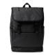 Mochila con solapa realizada en PU Leather TROIS Ref.RMO1743-NEGRO 