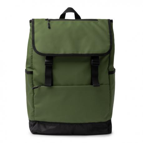Mochila con solapa realizada en PU Leather TROIS