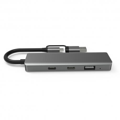 HUB USB-A y USB-C 5 en 1 DG1001G