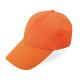 Gorra clásica con visera larga 5 paneles Ref.CFT1305-NARANJA 