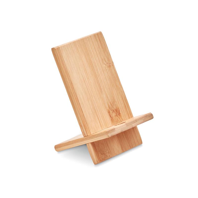 Soporte para móvil de madera de bambú 