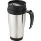 Taza isotérmica de 400 ml Sanibel Ref.PF100296-PLATA/NEGRO INTENSO 