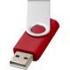 Memoria USB básica de 2 GB Rotate Ref.PF123504-ROJO/PLATA 