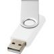 Memoria USB básica de 2 GB Rotate Ref.PF123504-BLANCO/PLATA 