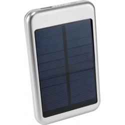 Batería externa solar plateada 4000 mAh Bask