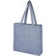 Bolsa tote de algodón reciclado de 210 g/m² con refuerzos Pheebs Ref.PF120537-AZUL MEZCLA 