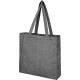 Bolsa tote de algodón reciclado de 210 g/m² con refuerzos Pheebs Ref.PF120537-NEGRO 