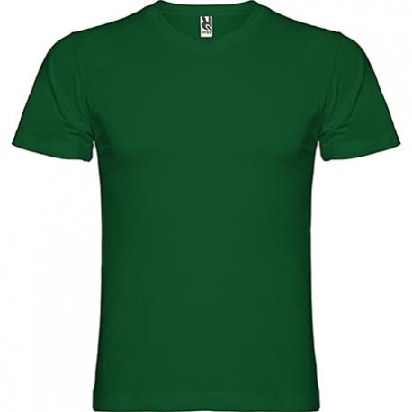 Camiseta corta con escote en pico Samoyedo 155g/m2