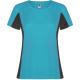 Camiseta técnica de poliéster Shanghai Woman Ref.RCA6648-TURQUESA/PLOMO OSCURO