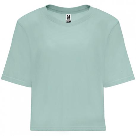 Camiseta talle corto y holgado mujer Dominica 170g/m2