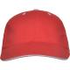 Gorra 6 paneles con sándwich a contraste Panel Ref.RGO7008-ROJO