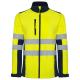 Soft shell bicolor de alta visibilidad Antares Ref.RHV9303-MARINO/AMARILLO FLUOR