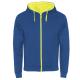 Chaqueta de felpa no perchada Fuji Ref.RSU1105-ROYAL/AMARILLO FLUOR