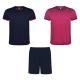 Conjunto deportivo unisex de 2 camisetas + pantalón Racing Ref.RCJ0452-FUCSIA/MARINO
