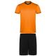 Conjunto deportivo de camiseta y pantalón United Ref.RCJ0457-NARANJA/NEGRO