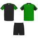 Conjunto deportivo unisex de 2 camisetas + pantalón Juve Ref.RCJ0525-VERDE HELECHO/NEGRO