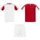Conjunto deportivo unisex de 2 camisetas + pantalón Juve Ref.RCJ0525-BLANCO/ROJO