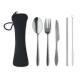 Set cubiertos acero inoxidable service Ref.MDMO6149-NEGRO 