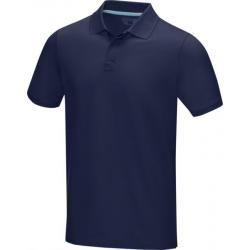 Polo orgánico GOTS de manga corta para hombre Graphite