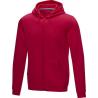 Sudadera con capucha y cremallera completa de GRS reciclado orgánico GOTS para hombre Ruby