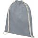 Mochila de cuerdas de algodón de 140 g/m² 5l Oregon Ref.PF120575-GRIS 