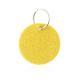 Llavero fieltro circular Nicles Ref.4131-AMARILLO 