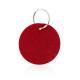 Llavero fieltro circular Nicles Ref.4131-ROJO 