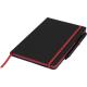 Libreta mediana Noir edge Ref.PF210210-NEGRO INTENSO/ROJO 