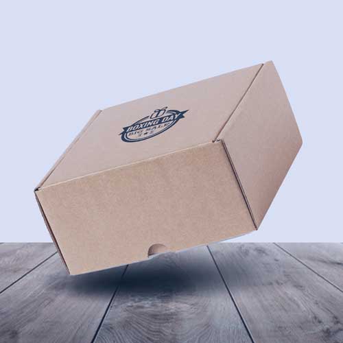 Caja de cartón reciclado corrugado