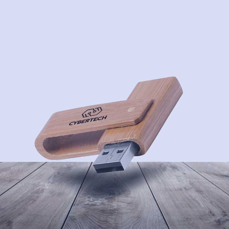 Memoria USB en madera de bambú
