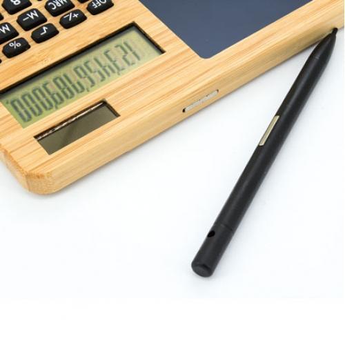 Calculadora bambu con pizarra automatica 