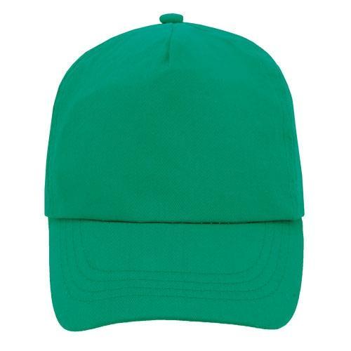 Gorra junior clásica 5 paneles color verde botella