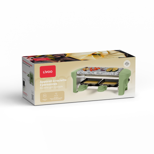 Aparato de raclette para 2 personas DOC156