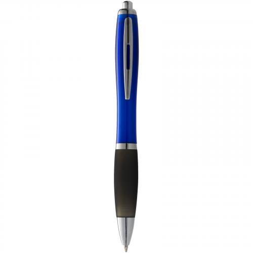 Bolígrafo nash de color con grip negro y tinta negra