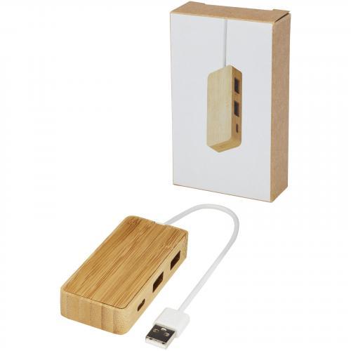 Hub USB de bambú Tapas