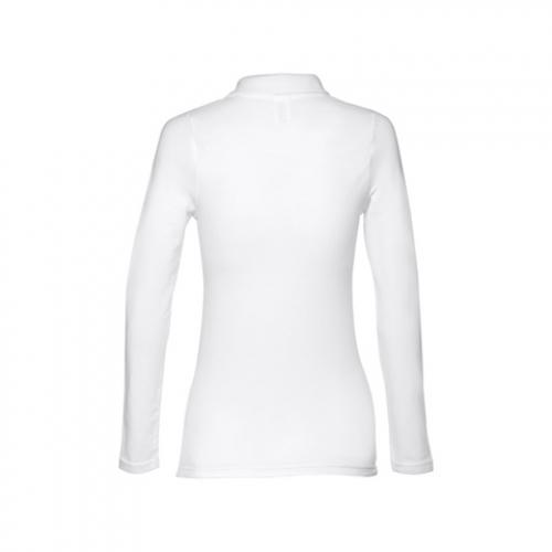 otro Electricista Doncella Polo de manga larga para mujer blanco Thc bern women wh