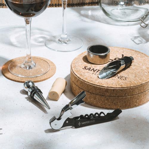Set de vino con accesorios en acero inoxidable VENET