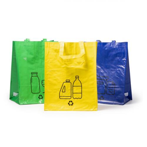 Set de 3 bolsas reciclaje RPET Three Bin