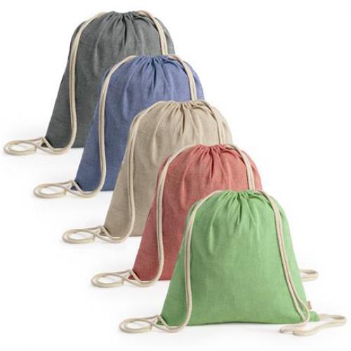 Mochila de cuerdas de algodón reciclado 150 gr/m² 