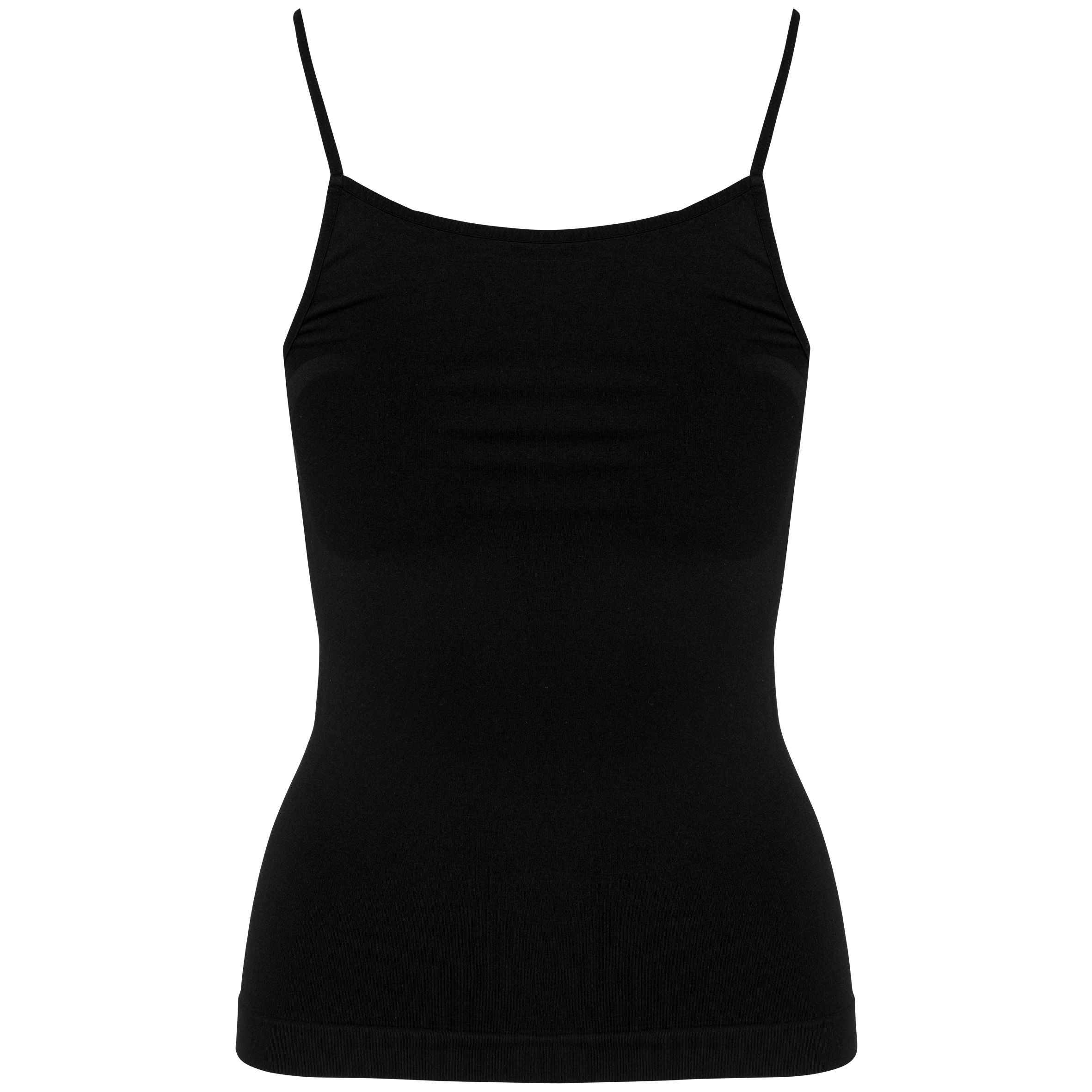 Camiseta tirantes negra mujer