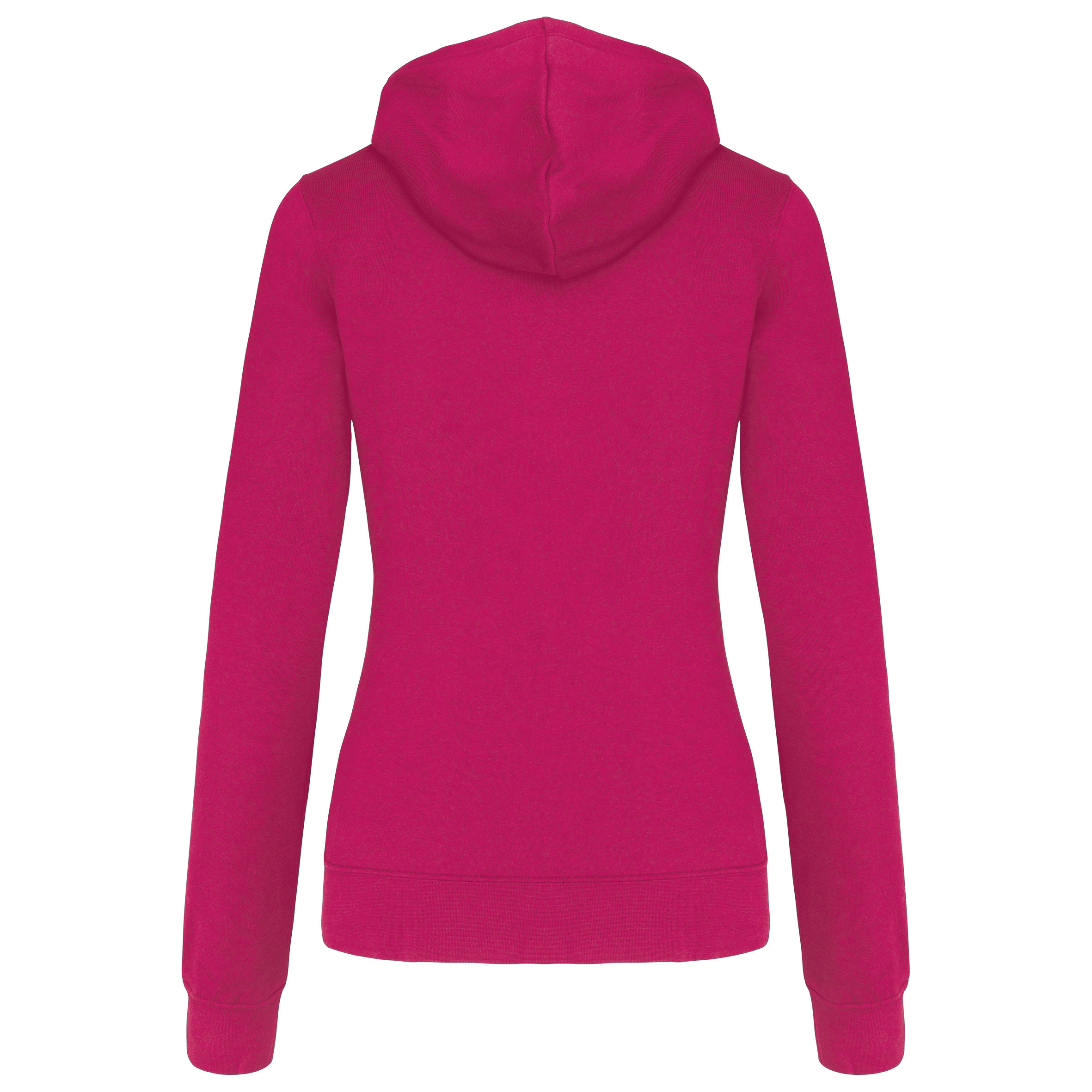 Sudadera capucha bicolor mujer color rosa-gris