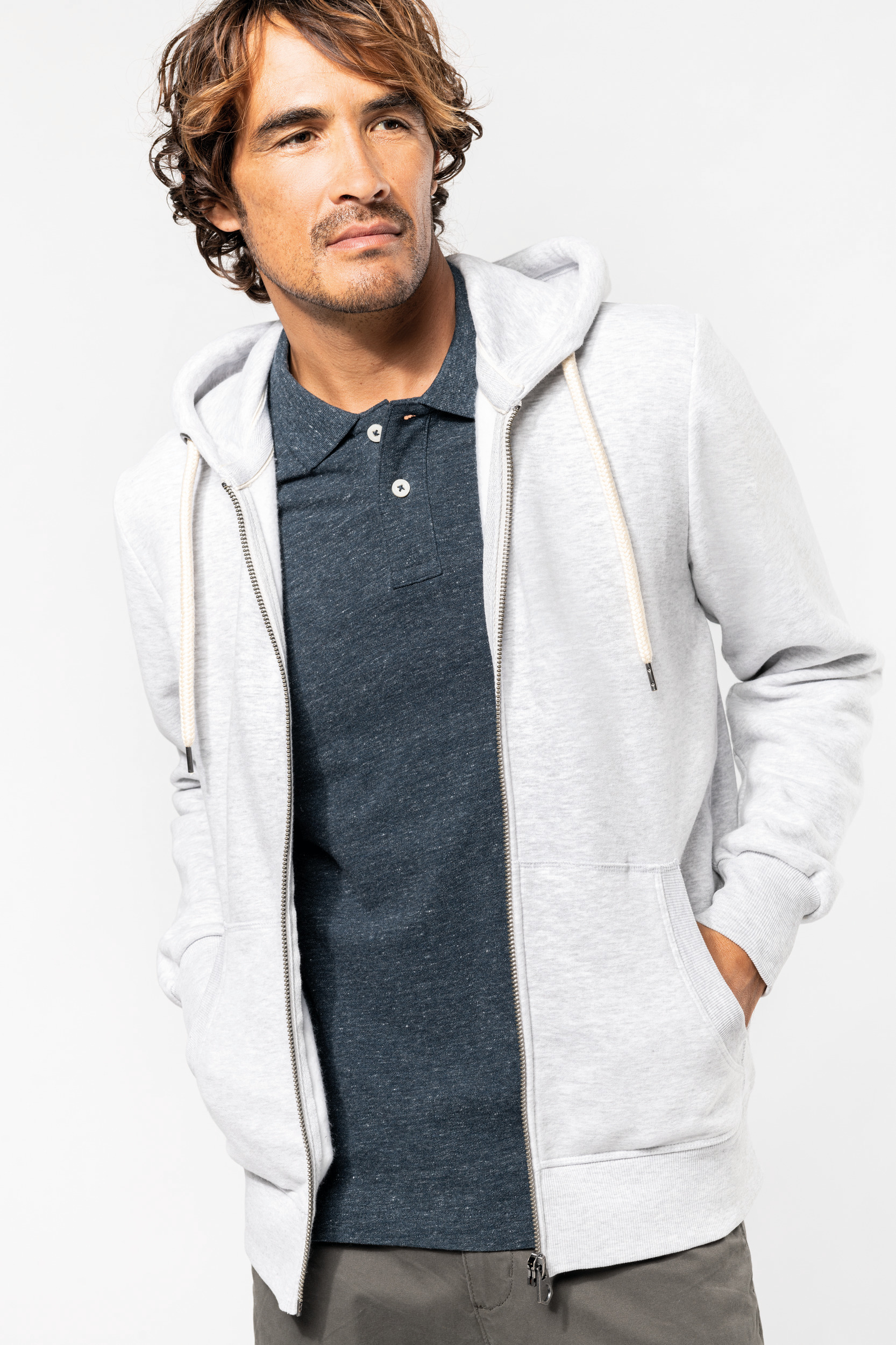 Sudadera con cremallera hombre