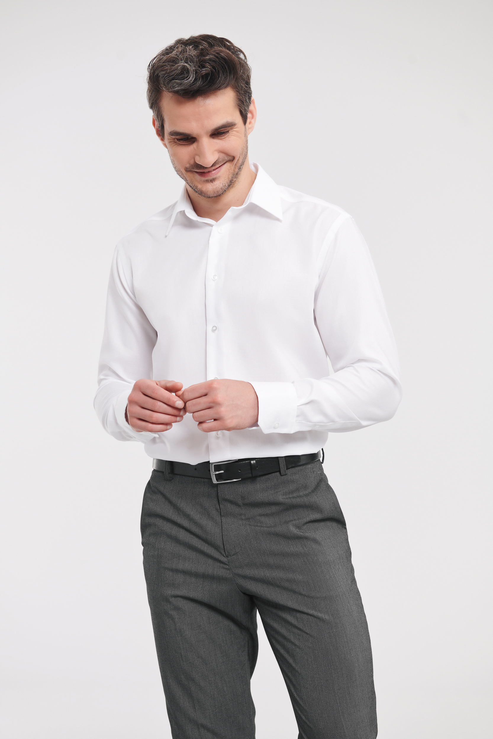Camisa blanca sale hombre moderna