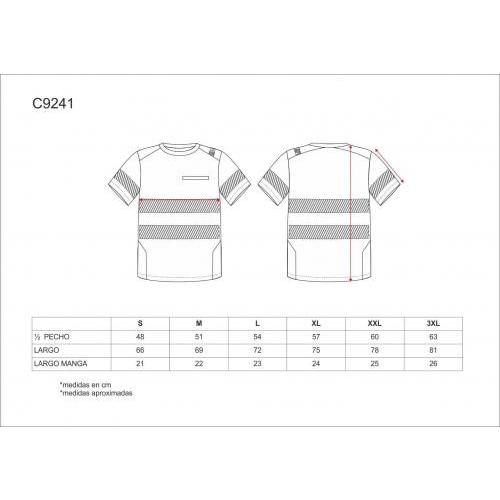 Camiseta manga corta combinada con alta visibilidad WORKTEAM C9241