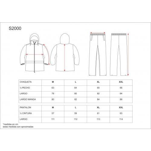 Conjunto de pantalón y chaqueta impermeables WORKTEAM S2000