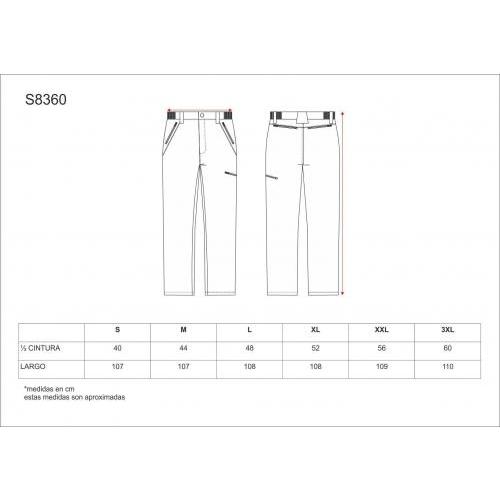 Pantalón Softshell combinado WORKTEAM S8360