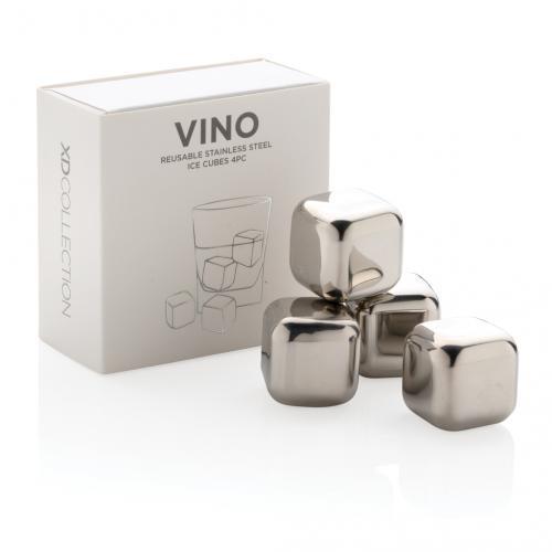  Cubos de hielo de acero inoxidable en forma de corazón,  partículas de hielo tártaro de hielo, juego de vino de tártaro, congelado  rápido, cubos de hielo reutilizables de metal refrigerado con